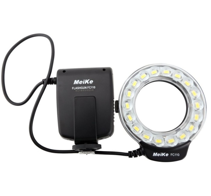 Meike MK-FC110 Lampa macro cu LED-uri si functie blitz