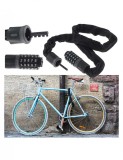 Antifurt bicicleta Dispozitiv de blocare biciclete Cifru 90cm Neagru