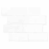 vidaXL Placă de metrou 10 pcs Alb 29 x 21 cm Poliuretan și PET 42046138