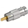 Adaptor RCA Tata la BNC Mama Goobay, Contacte Aurite, Conector RCA-BNC