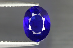 SAFIR NATURAL ALBASTRU 10 x 8 mm - 2,83 ct. certificat autenticitate-NEINCALZIT foto