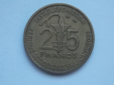 25 FRANCS 1957 TOGO foto