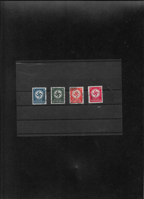Set Serie 4 timbre Deutsches Reich svastica foto