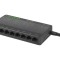 Switch Ethernet LANBERG RJ45 x8 1Gbps PnP cu LED indicator negru