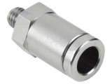 Racord Push-in Drept M5 6mm Alamă Nichelată