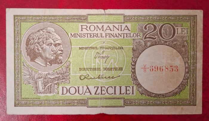 20 lei 1947 Luca Rubicec, seria V/8 396853