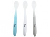 Set tacamuri copii BO Jungle 3 lingurite moi din silicon albastre