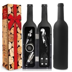Set cadou pentru barbati, idei de cadou, sticla cu accesorii in cutie decorativa, JollyMag, AB03