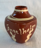 Vas din ceramica suedeza HOGANAS, inscriptionat Angelholm