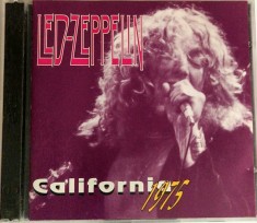 Led Zeppelin &ndash; California 1975 VG+ / VG+ dublu cd rock clasic hard rock Post Script Italia 1992