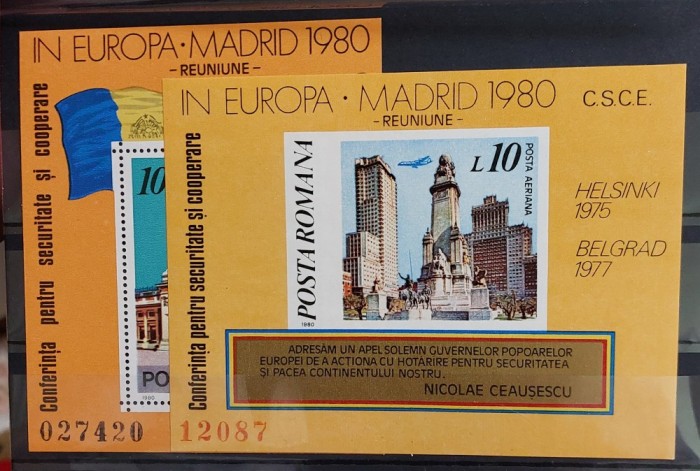Romania 1980 - Colite C.S.C.E. MNH