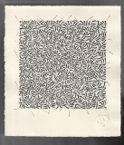 Cumpara ieftin Bogdan Tanase Marinescu - Melanj monocrom, tus/hartie, semnat, 2023, Abstract, Cerneala, Miniatural
