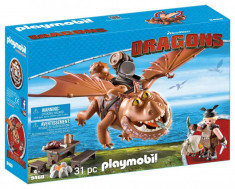 Playmobil Dragons - Fishlegs si Meatlug foto