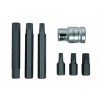 Set 6 Biti Surubelnita Topmaster M6-M12, 1/2&quot;, Crom Vanadiu, Cu Prelungitor 30/75mm