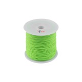 Snur rotund din poliester Crisalida, diametru 0,8 mm, lungime 90 m, Verde neon