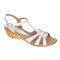 Oferta marimea 36 -Sandale dama din piele naturala, cu platforma de 5cm LS51A