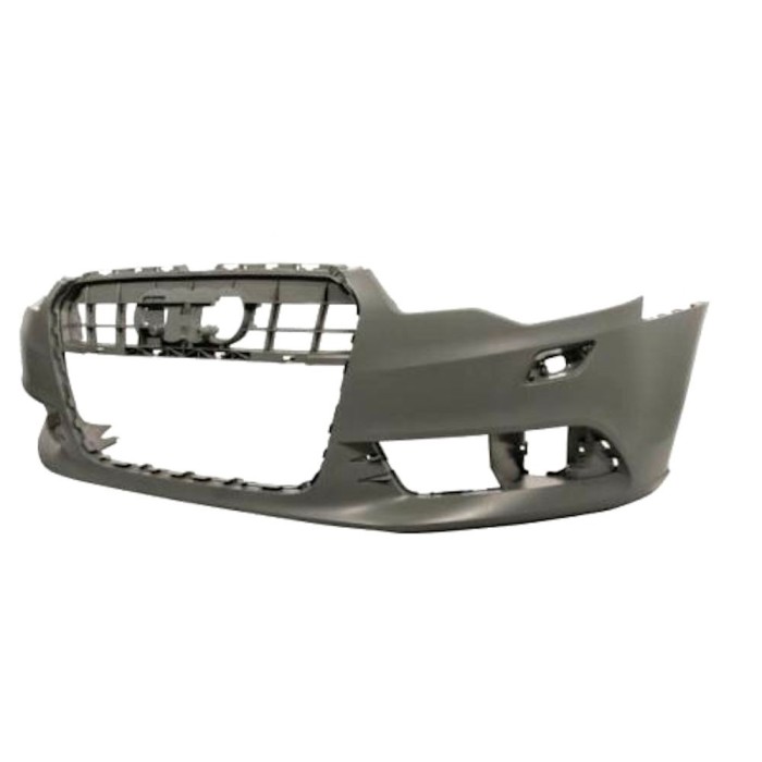 Bara fata Audi A6 (C7), 06.2014-, parte montare, cu primer, cu gauri senzori parcare; cu ornament cromat, 13E207-1, Aftermarket