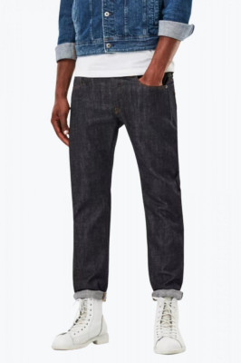 Blugi barbati G-Star Raw W27 L30, Albastru, Talie 74 cm, lungime exterioara a cracului 98 cm., W27-L30 US foto