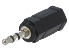 Adaptor Jack 2,5mm la 3,5mm - Soclu și Mufă Neagră pentru Conexiuni Audio