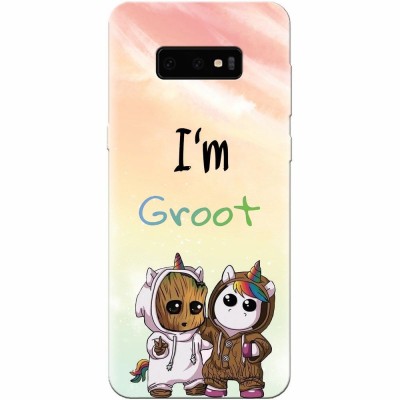 Husa silicon personalizata pentru Samsung Galaxy S10 Lite, Im Groot foto