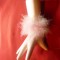 Suport portelan - Mana de Dama- pt. creioane sau flori ,h=13,6cm
