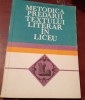 METODICA PREDARII TEXTULUI LITERAR IN LICEU