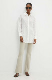 Answear Lab camasa femei, culoarea alb, cu guler clasic, relaxed