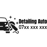 Sticker Detailing Auto Personalizat cu Numar de Telefon , Reclama Auto Premium