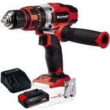 Einhell TE-CD 18/48 Li-i PXC + Starter Kit - Masina de gaurit si insurubat cu percutie 48 Nm + Set 1 acumulator si incarcator Li-Ion 18 V 2.5 Ah