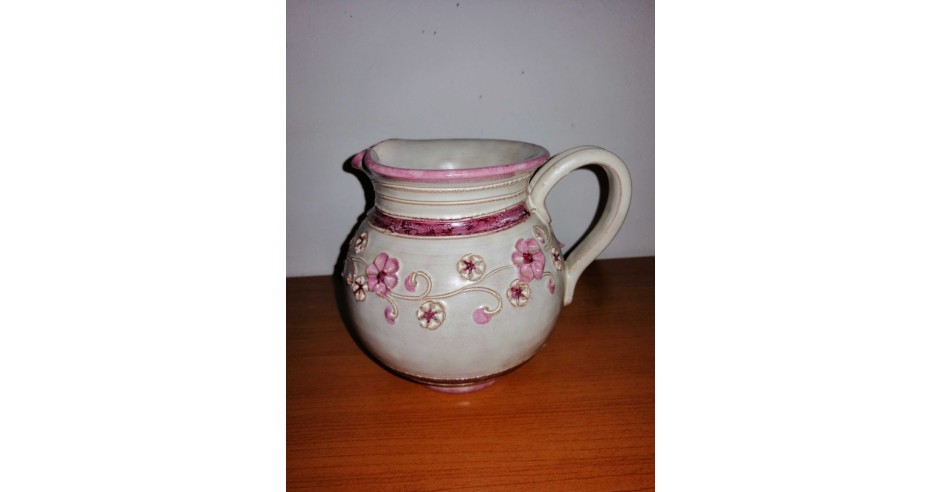 Carafa ulcior Vaza flori roz ceramica Vintage Ainring Keramik ...