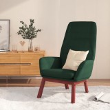 vidaXL Scaun de relaxare, verde &icirc;nchis, material textil