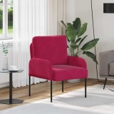 vidaXL Canapele cu pernă 55cm Roșu Vin placaj 42023442