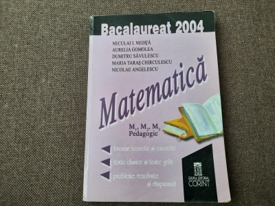 MATEMATICA BACALAUREAT 2004 NECULAI I NEDITA foto