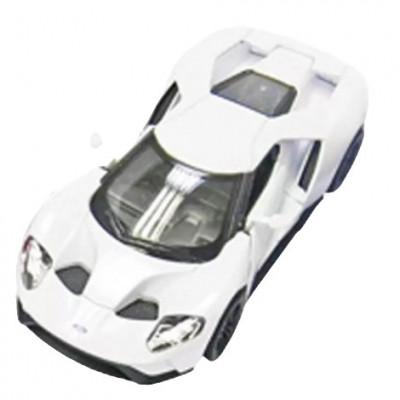 Masinuta die cast Ford GT 2017 scara 1:38 12.5 cm alba foto