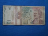 1000 LEI 1991 SERIA A0003 FARA PUNCT FF RARA