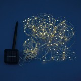 Instalație Lumini LED Solară, 200 BecurI, Programe și Senzor de Lumină, 19.9m, Alb Cald, Oem