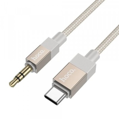 Cablu Audio USB-C - 3.5mm HOCO UPA32B, 1m, Auriu foto