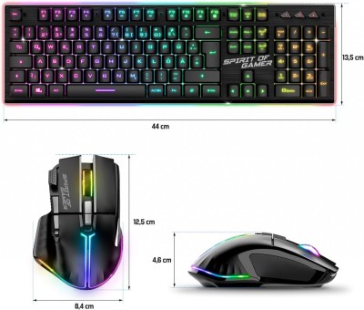 Set tastatură mouse cu pentru jocuri SPIRIT OF GAMER foto