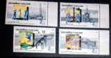 Thailanda 1992 minerit, producție de petrol, arheologie dinozaur serie 4v neștampilat