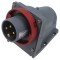 Conector alimentare AC trifazat AMPHENOL IP&amp;S 16A 415V IP67 soclu flanșă 4 pini