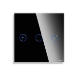 Cumpara ieftin Panou variator touch mini din sticla neagra pentru rame Luxion