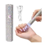 Lampă Mini UV LED, 3W - cu ștrasuri, rotundă