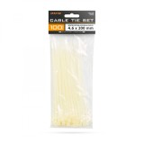 Clema de cablu auto&icirc;nchidere 200 x 4,6 mm, nylon 66, 100 buc
