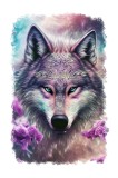 Cumpara ieftin Sticker decorativ, Lup, Roz, 85 cm, 9814ST, Oem