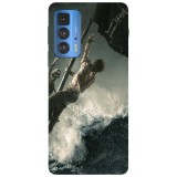 Husa compatibila cu Motorola G50 model Black flag, Silicon, TPU, Viceversa, Transparent, Carcasa