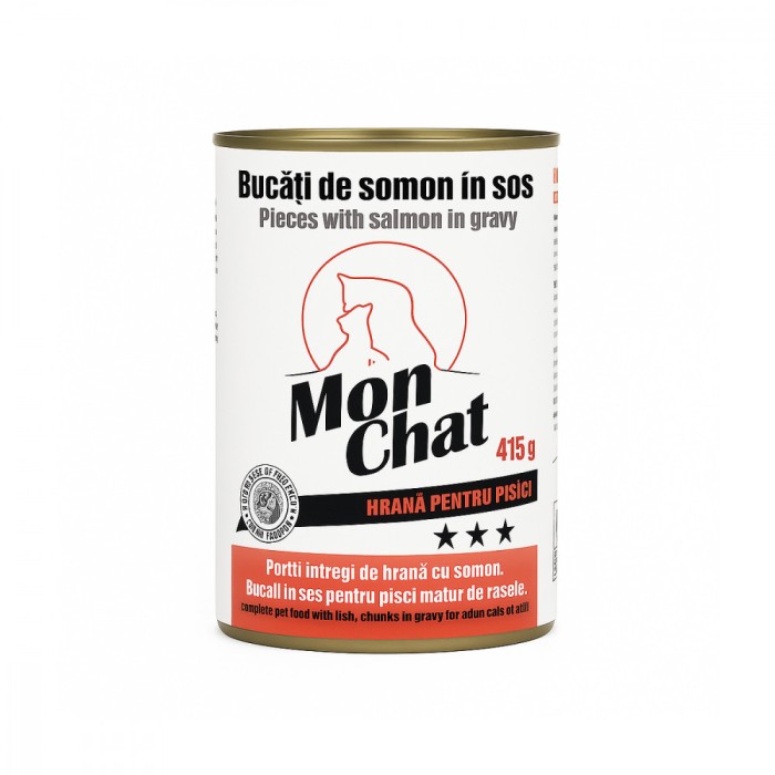 Mon Chat, Conserva pentru pisici, somon, 415g