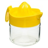 Storcător Citrice, Model Capac Galben, Capacitate 300 ml, Sticlă și Plastic, Oem