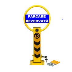 Bariera blocator de parcare rezervata personalizata foto