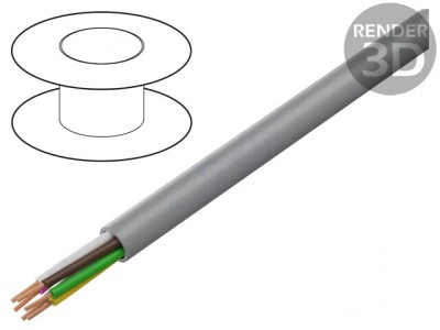 Cablu BiT LiYY 6x0,75mm2 neecranat 300V Cu Litat Gri foto