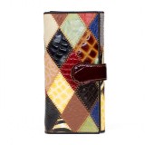 Cumpara ieftin Portofel dama Casilda PT1155, piele naturala, model multicolor, DELIS